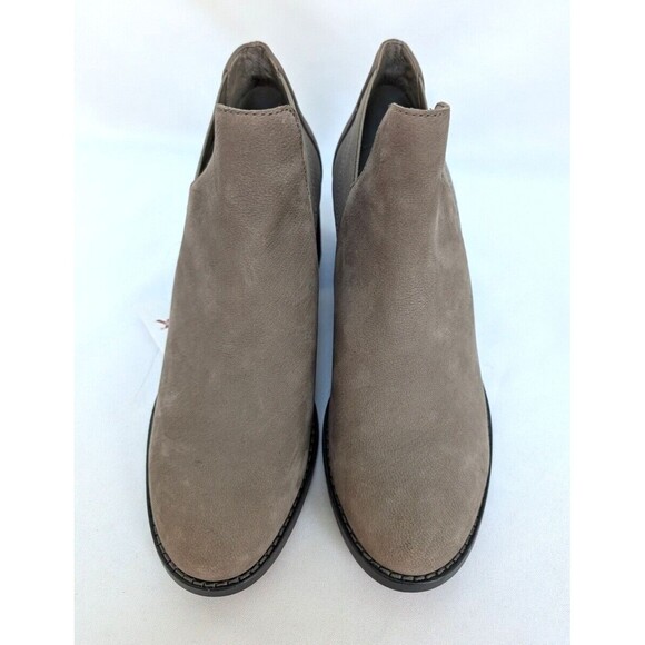 EILEEN FISHER Bayo-TN Drizzle Ankle Leather Block Heel Bootie Women's Sz 7 - Picture 3 of 6